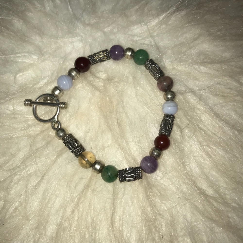 Silver Beaded Bracelet